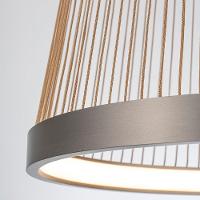 Lustre Pendente Nordecor Beys 2940 Cinza-dourado Led Bivolt 3000K - 2