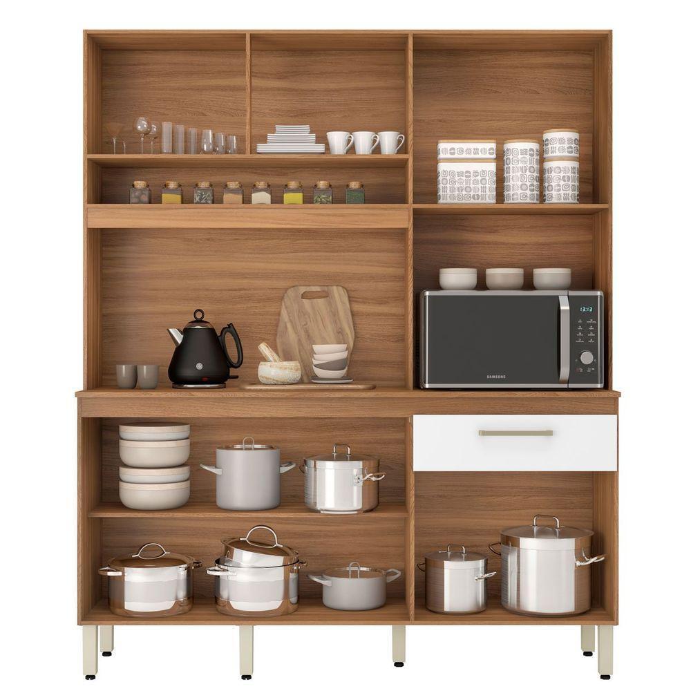 Kit Cozinha Compacta 6 Portas 1 Gaveta Alano Amendola Branco - 3
