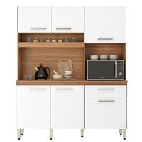 Kit Cozinha Compacta 6 Portas 1 Gaveta Alano Amendola Branco - 1