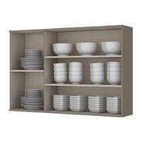 Armário Aéreo 3 Portas De Vidro 120cm Connect Duna-cristal - Móveis Henn Duna-cristal - 3