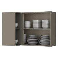 Armário Aéreo Canto Reto 1 Porta Connect Duna-cristal - Móveis Henn Duna - 2