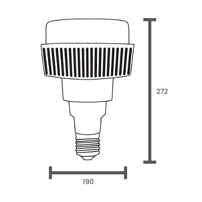 Lâmpada Led Taschibra Tkl1080 High Led 200W E40 Bivolt 6500K - Luz Branca