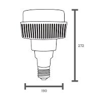 Lâmpada Led Taschibra Tkl1080 High Led 200W E40 Bivolt 6500K - Luz Branca - 1