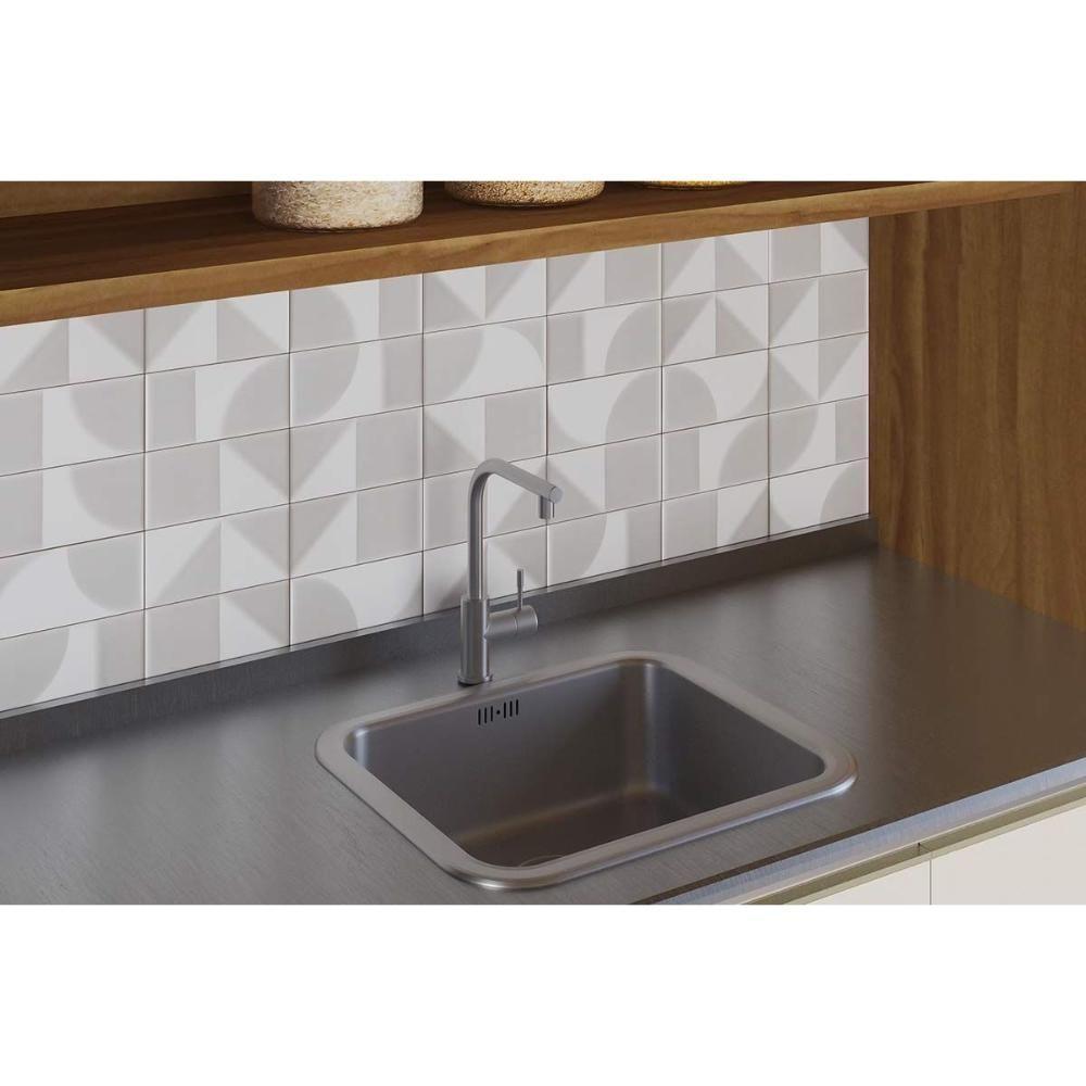 Kit Cozinha Modulada 5 Peças Tempranillo 2 Aéreos + 1 Balcão + 1 Torre Quente + 1 Complemento C5p75 Amendoa Off White Ronipa - 7