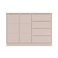 Cômoda Infantil 2 Portas 4 Gavetas Lua P04 Rose - Mpozenato - 1