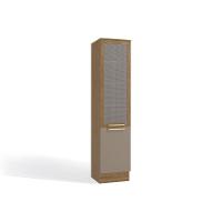 Paneleiro de Cozinha Modulado Botanic M626 c/ 2 Portas c/ 1 Tela Nogueira/Fendi - Kappesberg - 1