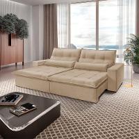 Sofá Grecia Linho 02 Módulos De 80cm B25cm Meu Sofá Online A226 Linho Bege - 1