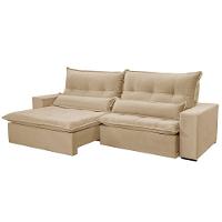 Sofá Grecia Linho 02 Módulos De 80cm B25cm Meu Sofá Online A226 Linho Bege