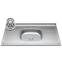 Armário Aéreo Indiana E Balcão Gabinete 100cm Com Pia Inox Luziania Branco-preto - Lumil - 8