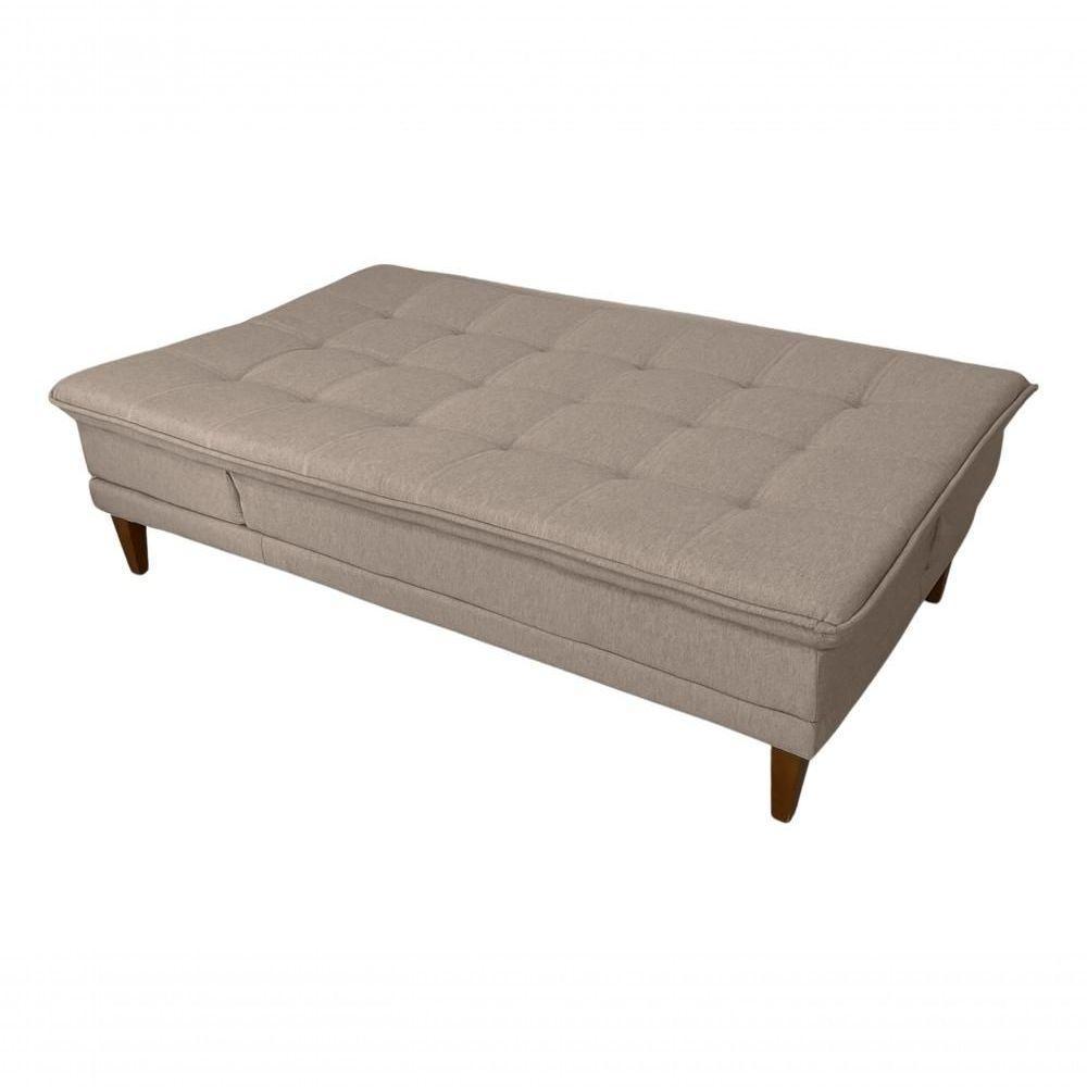 Sofá Cama Berlim Linho Espuma D33 Império Bege 201 - 3
