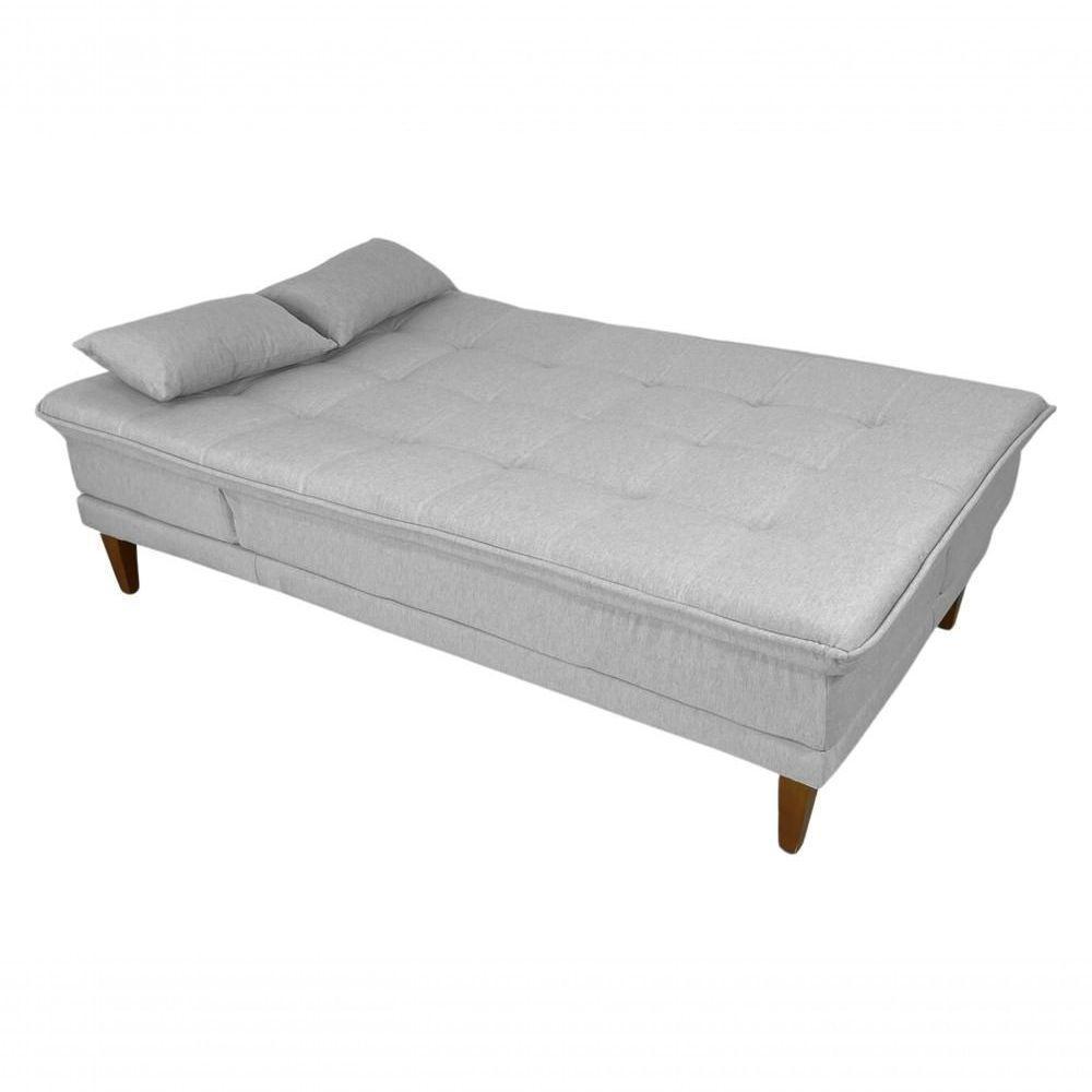 Sofá Cama Berlim Linho Espuma D33 Império Gelo 185 - 3