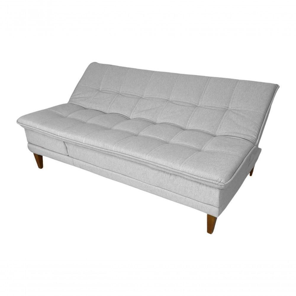 Sofá Cama Berlim Linho Espuma D33 Império Gelo 185 - 7