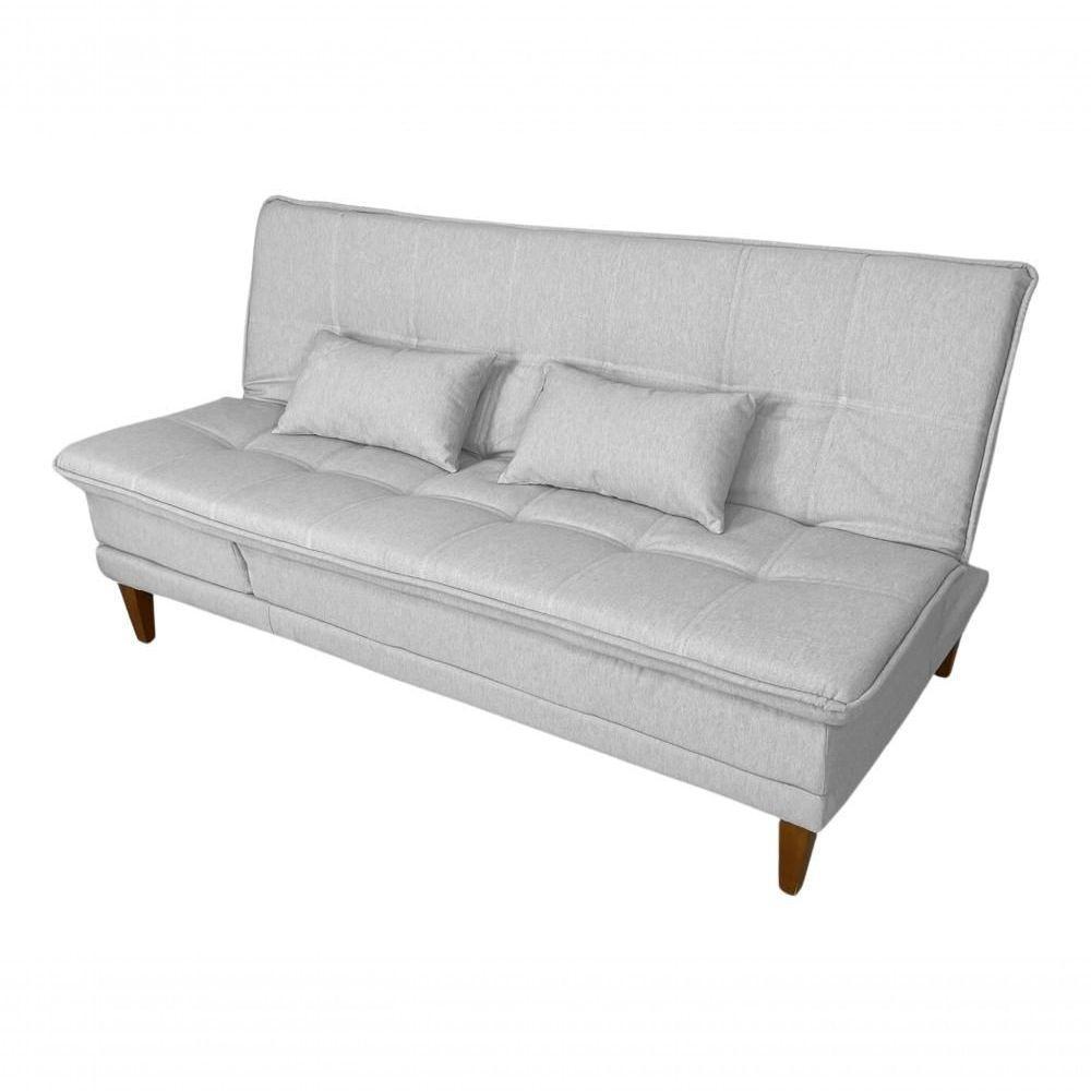 Sofá Cama Berlim Linho Espuma D33 Império Gelo 185 - 9