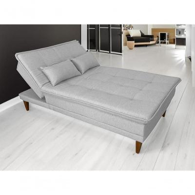 Sofá Cama Berlim Linho Espuma D33 Império Gelo 185