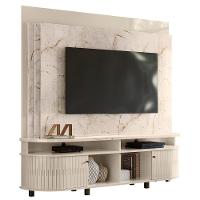 Estante Painel De Tv 65 Pol 183cm Ramona M01 Calacata-off White - Mpozenato - 1