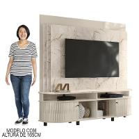 Estante Painel De Tv 65 Pol 183cm Ramona M01 Calacata-off White - Mpozenato - 5