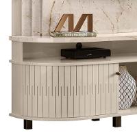Estante Painel De Tv 65 Pol 183cm Ramona M01 Calacata-off White - Mpozenato - 6