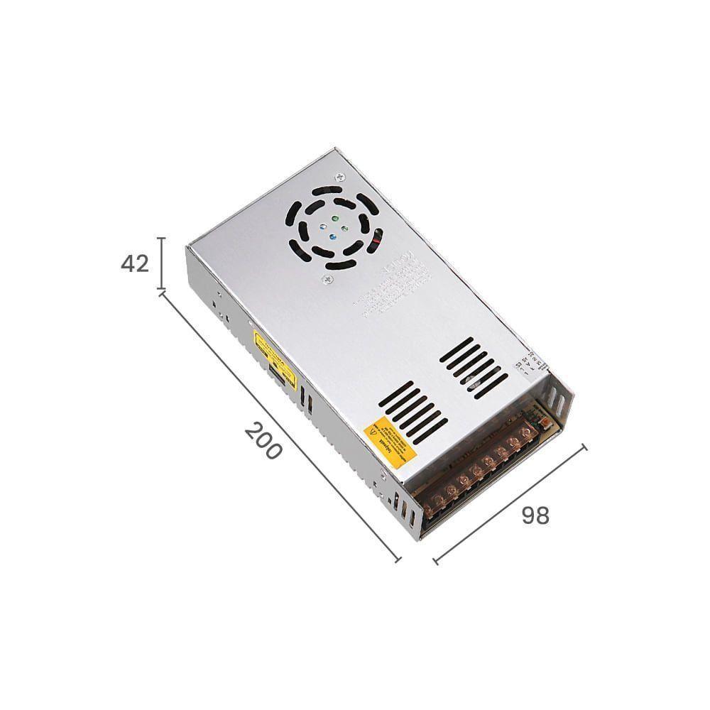 Fonte Chaveada Para Fita Led Taschibra 12v 30A - 360W Bivolt - 1