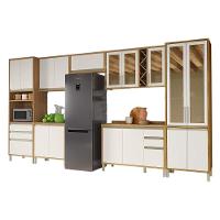 Cozinha Completa Tempranillo 7 Peças (3aéreos+2balcões+1paneleiro+1torrequente) C7p84 Amendoa-off White - Ronipa - 5