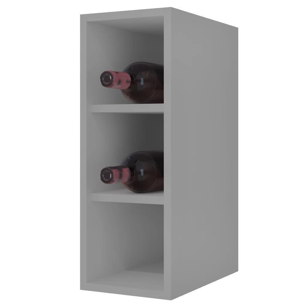 Nicho Aéreo Adega Vertical 20cm Riad Cinza Claro - Lumil - 1