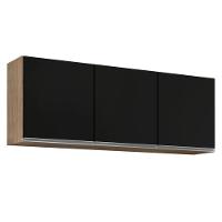 Armário De Cozinha Modulado De Canto Esquerdo 4 Peças Cp49 Balcão Sem Tampo Castanho/preto - Lumil - 8