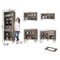 Cozinha Modulada Connect 5 Peças Duna-cristal Com Torre Quente - Móveis Henn Duna-cristal - 4