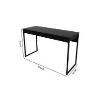 Mesa Computador Industrial Me4160 Amêndoa/preto - Tecno Mobili - 3