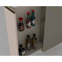 Cozinha 15 Peças (5 Armários + 1 Paneleiro + 5 Balcões + 4 Complementos) C6p13 Duna-cristal