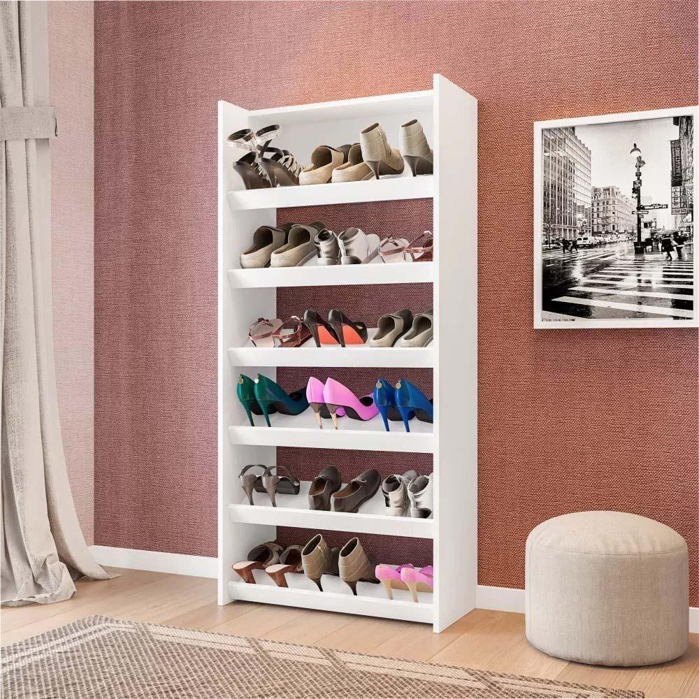 Sapateira Vertical Armário Multiuso Brunet L03 Branco - Mpozenato - 2