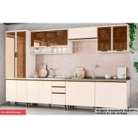 Cozinha Modulada Connect 9 Peças 33 Aéreos + 3 Balcões + 1 Paneleiro+ 2 Complementos C5p86 Off White2 Aéreos + 1 Balcão + 1 Complemento - 1