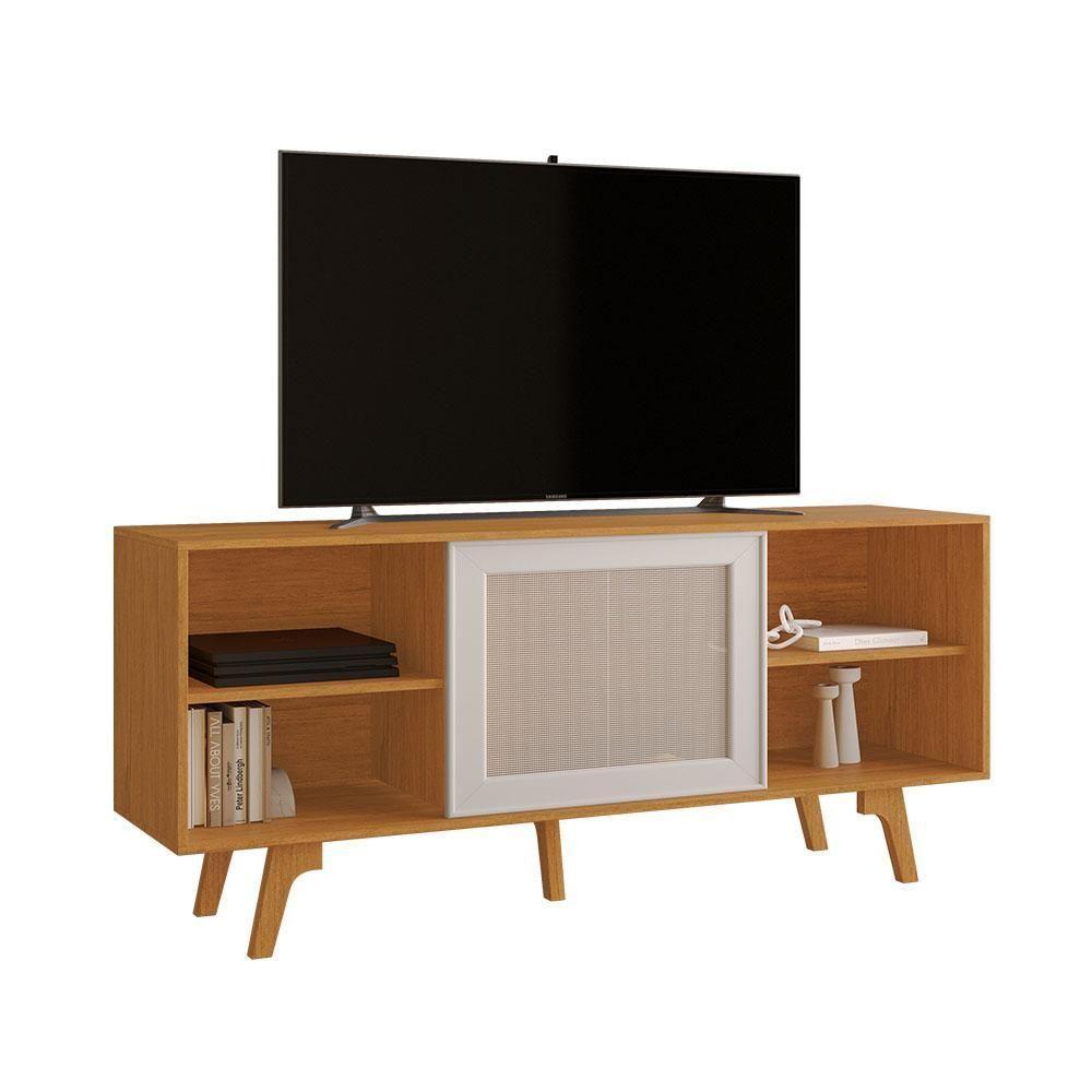 Rack Para Tv Até 56 Polegadas Garra Jcm Cinamomo Off White - 1