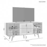 Rack Para Tv Até 56 Polegadas Garra Jcm Cinamomo Off White - 3