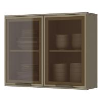 Armário Aéreo 2 Portas Vidro 80cm Connect Duna - Móveis Henn Duna - 2