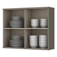 Armário Aéreo 2 Portas Vidro 80cm Connect Duna - Móveis Henn Duna - 3