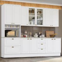 Cozinha Completa Americana 5 Peças Branco Com Torre Quente 1 Forno - Móveis Henn Branco - 2