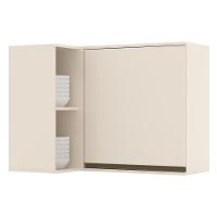 Armário Aéreo Canto Reto 1 Porta Connect Off White - Móveis Henn Off White - 1