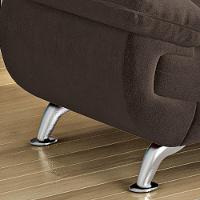 Conjunto De Sofá 2 E 3 Lugares Suede Café Avalon Linoforte Café - 5