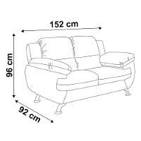 Conjunto De Sofá 2 E 3 Lugares Suede Café Avalon Linoforte Café - 7