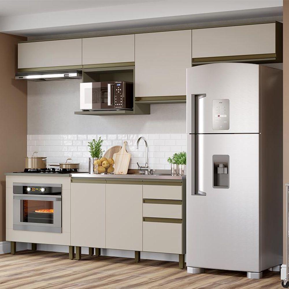 Cozinha Modulada Connect 7 Peças Duna-cristal Com Balcão Forno - Móveis Henn Duna-cristal - 2