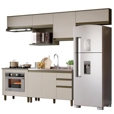 Cozinha Modulada Connect 7 Peças Duna-cristal Com Balcão Forno - Móveis Henn Duna-cristal