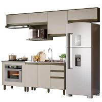 Cozinha Modulada Connect 7 Peças Duna-cristal Com Balcão Forno - Móveis Henn Duna-cristal - 1
