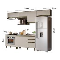 Cozinha Modulada Connect 7 Peças Duna-cristal Com Balcão Forno - Móveis Henn Duna-cristal - 5