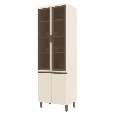 Cristaleira 4 Portas Connect Off White - Móveis Henn Off White