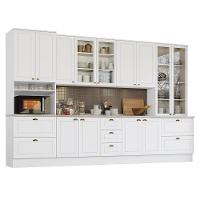 Cozinha Completa Americana 6 Peças Branco Com Torre Quente 1 Forno - Móveis Henn Branco - 1