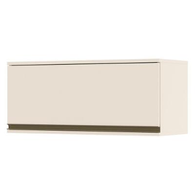 Armário Aéreo 1 Porta Basculante 80cm Connect Off White - Móveis Henn Off White