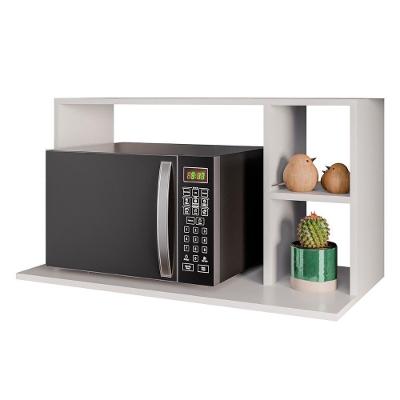 Suporte Micro-ondas Forno Armário Aéreo 80cm 2 Prateleiras Maya M24 Branco - Mpozenato
