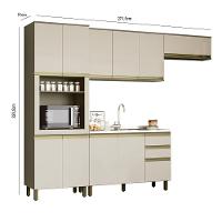 Cozinha Completa 4 Peças Connect Duna-cristal Com Torre Quente 1 Forno - Móveis Henn Duna-cristal - 5