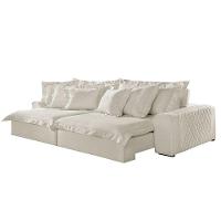 Sofá Luz Linho 02 Módulos De 100m B25cm Meu Sofá Online A302 Linho Branco - 5