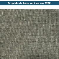 Puff Blendi Ozki Madeira Eucalipto Cedro Tecido Composê Cinza E Verde Corda Redonda Verde - 6