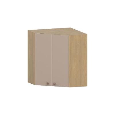 Armário De Canto Diagonal 2 Portas Classic Luciane Móveis Freijó/petala Rosa
